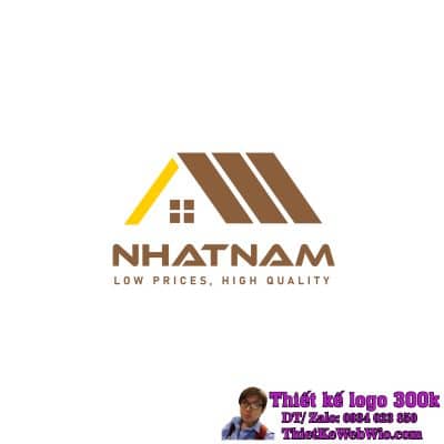 Thiết kế logo vật liệu nội thất Nhật Nam