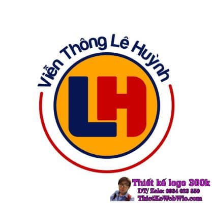 Thiết kế logo viễn thông LH Lê Huỳnh