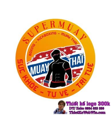 Thiết kế logo võ thuật SUPERMUAY