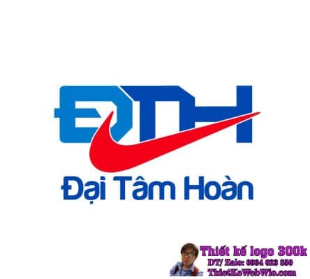 Thiết kế logo xăng dầu ĐTH Đại Tâm Hoàn