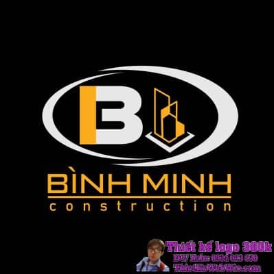 Thiết kế logo xây dựng Bình Minh