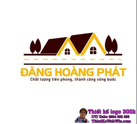 Thiết kế logo xây dựng Đặng Hoàng Phát