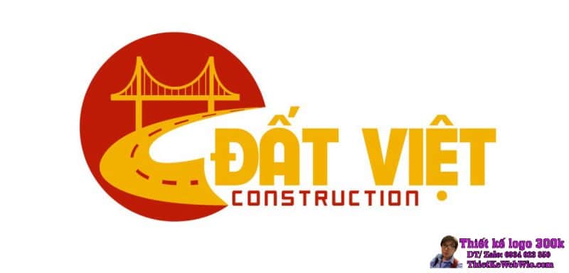Thiết kế logo xây dựng Đất Việt