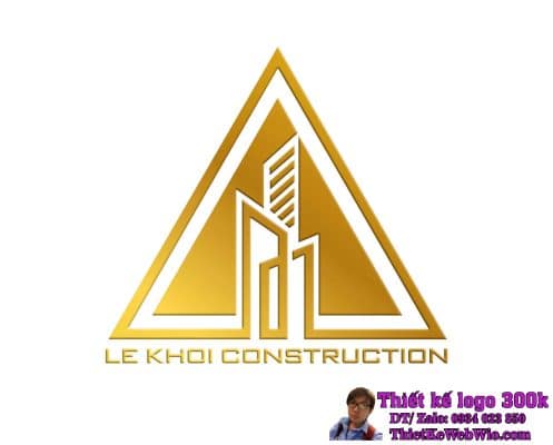 Thiết kế logo xây dựng LE KHOI CONSTRUCTION