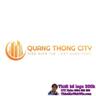 Thiết kế logo xây dựng QUANG THÔNG CITY