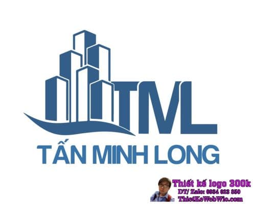 Thiết kế logo xây dựng TML (Tấn Minh Long)