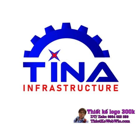 Thiết kế logo xây dựng hạ tầng kỹ thuật TINA