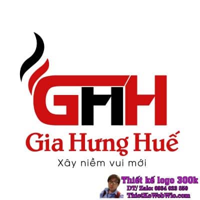 Thiết kế logo xây dựng và nội thất GHH Gia Hưng Huế