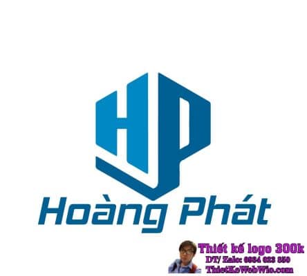 Thiết kế logo xây dựng và thương mại HP (Hoàng Phát)