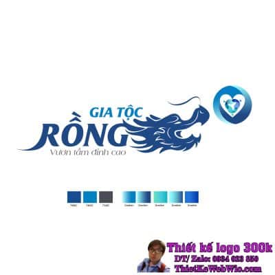 Thiết kế logo xuất nhập khẩu Gia Tộc Rồng