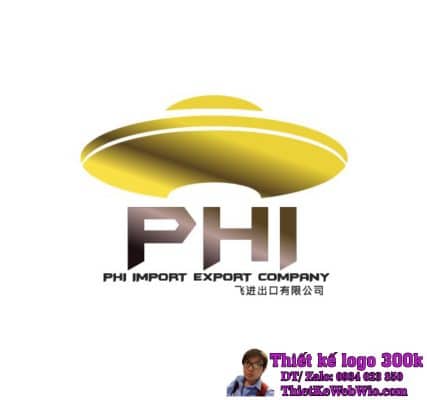 Thiết kế logo xuất nhập khẩu PHI
