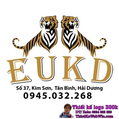 Thiết kế logo xuất nhập khẩu và thương mại EUKD