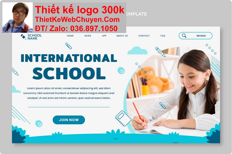 Thiết kế web trường học chuyên nghiệp