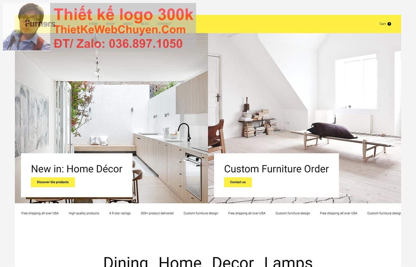 Thiết kế web bán hàng nội thất chuyên nghiệp