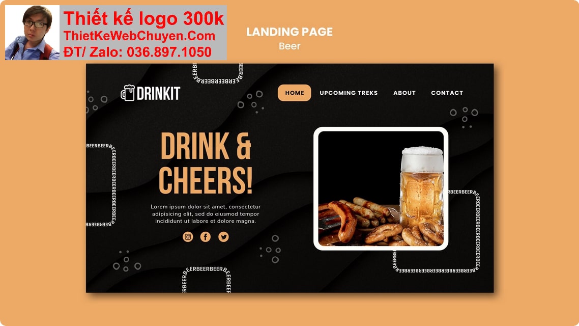 Thiết kế web công ty bia nước ngọt chuyên nghiệp