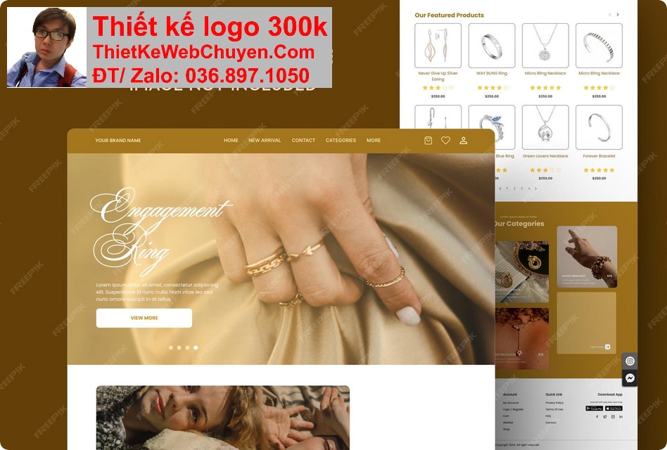 Thiết kế web công ty đá quý chuyên nghiệp Thiết kế web công ty đá quý chuyên nghiệp