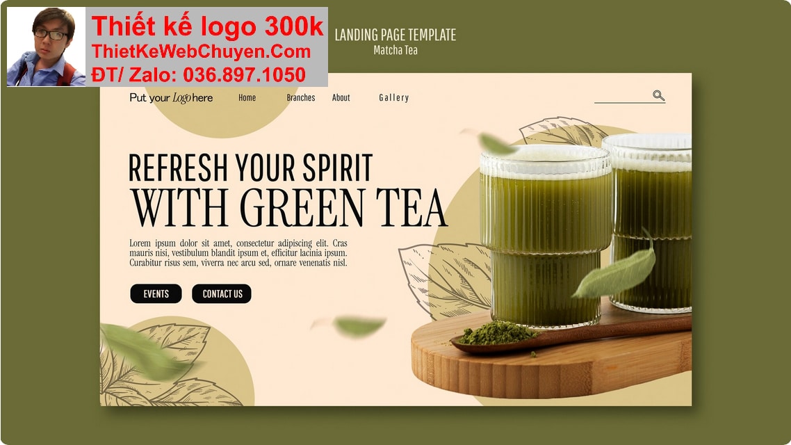 Thiết kế web công ty trà xanh chuyên nghiệp Thiết kế web công ty trà xanh chuyên nghiệp