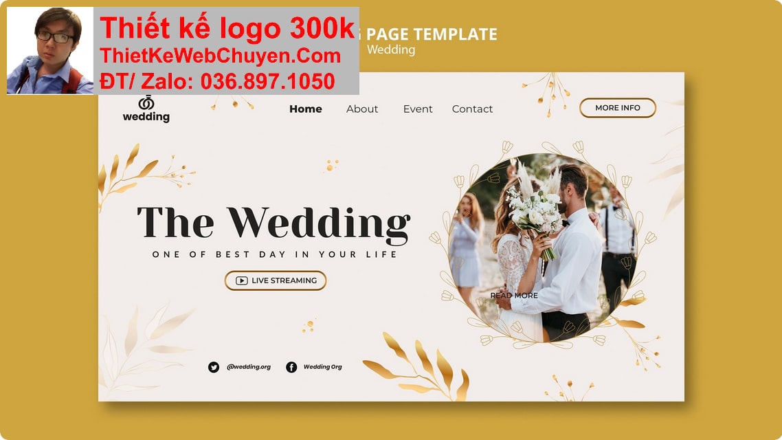 Thiết kế web dịch vụ cưới hỏi chuyên nghiệp