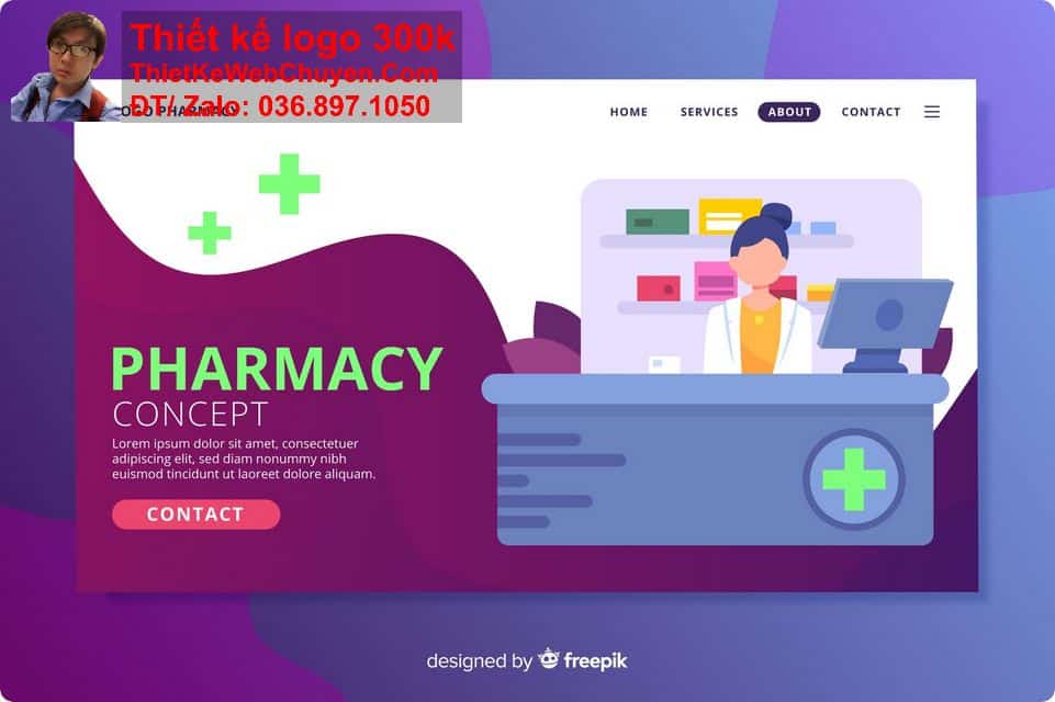 thiết kế web nhà thuốc công ty dược phẩm chuyên nghiệp