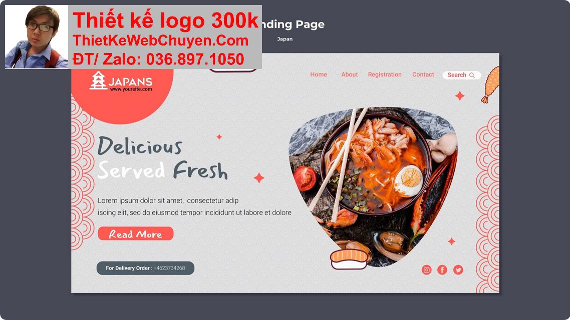 Thiết kế web quán lẩu nướng topokki chuyên nghiệp Thiết kế web quán lẩu nướng topokki chuyên nghiệp