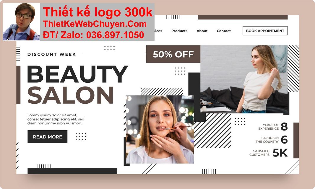 Thiết kế web salon tóc chuyên nghiệp