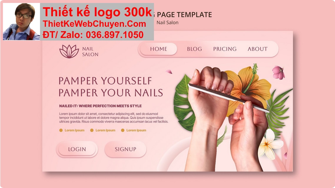 Thiết kế web thẩm mỹ viện nail chuyên nghiệp Thiết kế web thẩm mỹ viện nail chuyên nghiệp