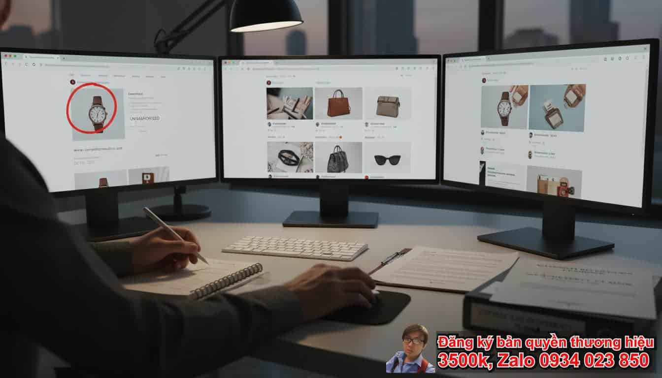 Ảnh sản phẩm bị đối thủ lấy dùng phải làm sao khi phát hiện vi phạm?