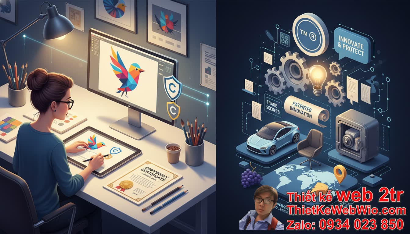 Bản quyền logo và sở hữu trí tuệ: chúng khác nhau như thế nào?