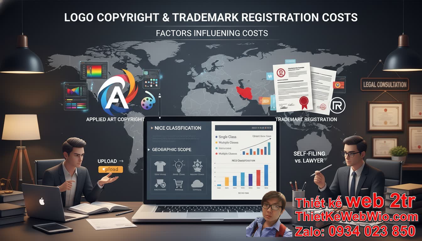 Bảng giá đăng ký bản quyền logo: Các yếu tố nào ảnh hưởng đến chi phí?