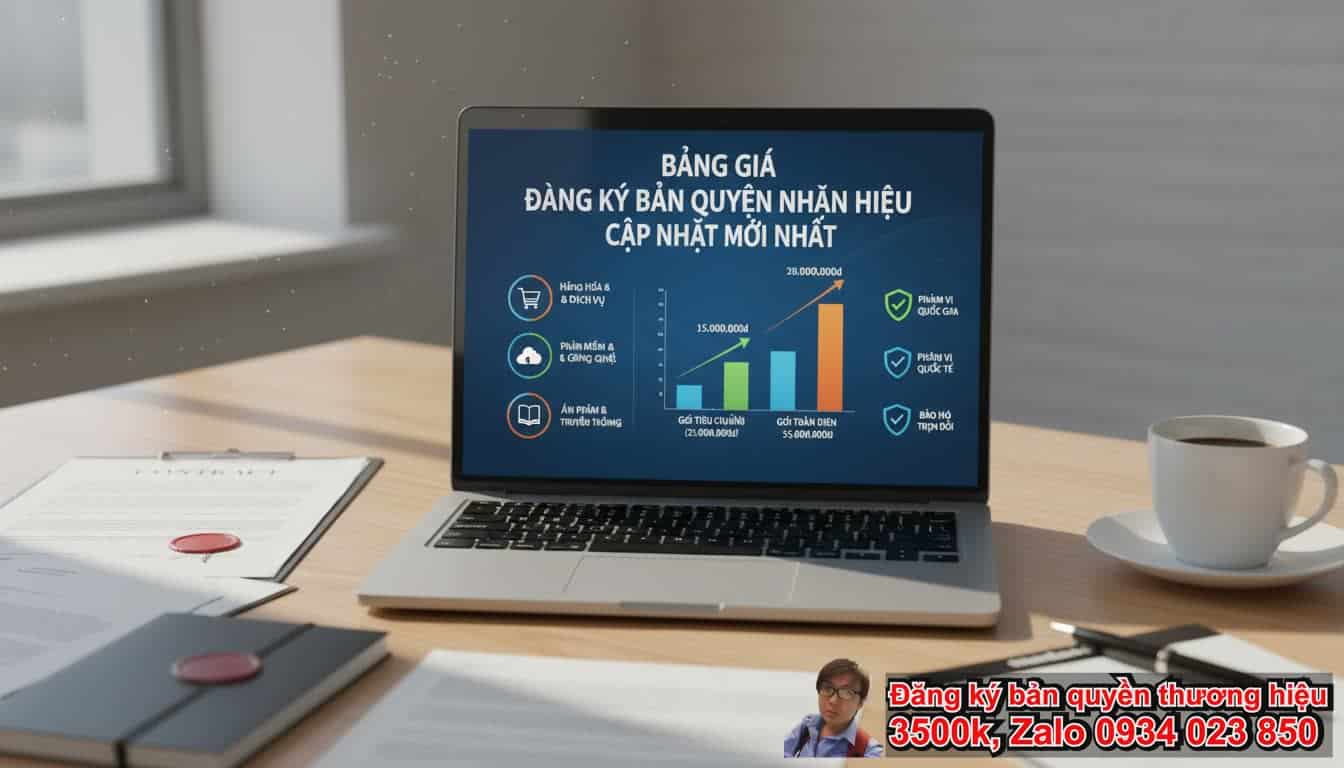 Bảng Giá Đăng Ký Bản Quyền Nhãn Hiệu Cập Nhật Mới Nhất