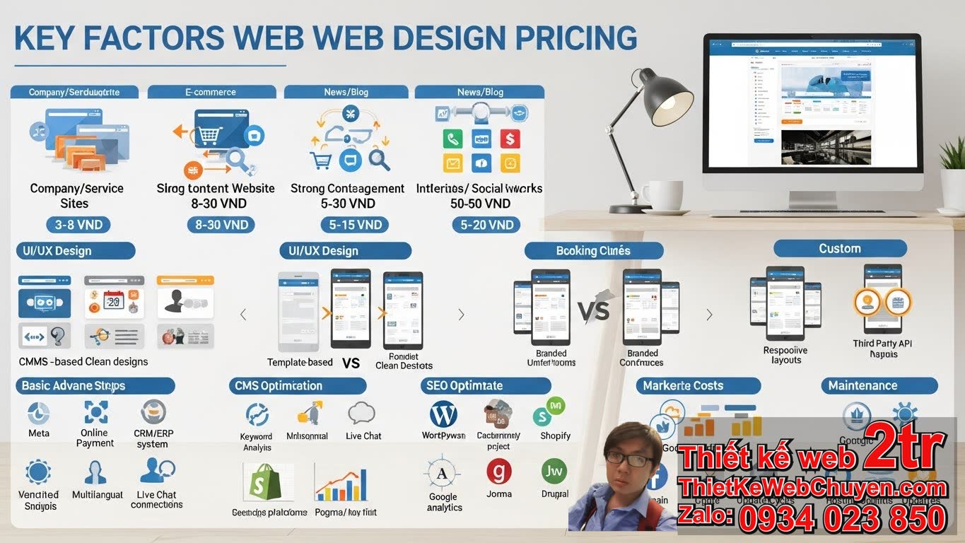 báo giá thiết kế web: Các yếu tố nào ảnh hưởng đến chi phí thiết kế web?
