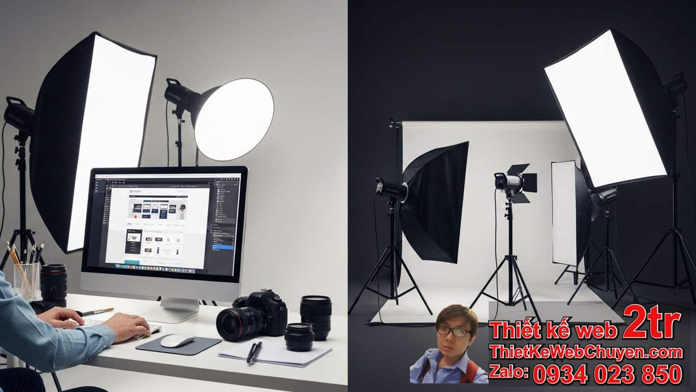 Báo giá thiết kế web có chụp ảnh sản phẩm không trong các gói dịch vụ cơ bản?