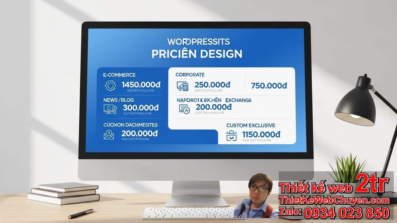 Báo giá thiết kế web WordPress phổ biến nhất hiện nay là bao nhiêu?