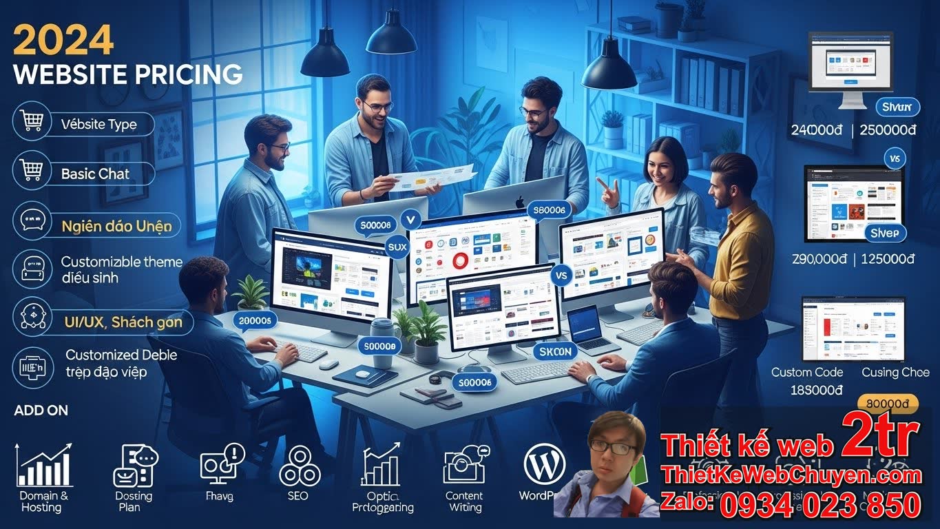Báo giá thiết kế website chi tiết nhất năm 2024: Bạn cần biết gì?