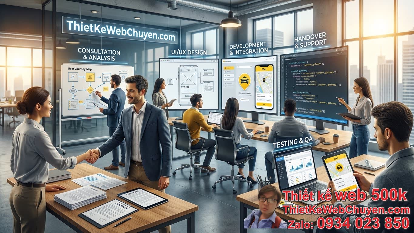 Báo giá thiết kế website taxi có chức năng đặt xe online: Quy trình làm việc tại
ThietKeWebChuyen.com Báo giá thiết kế website taxi có chức năng đặt xe online: Quy trình làm việc tại
ThietKeWebChuyen.com