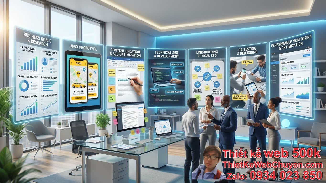 Các Bước Triển Khai Thiết Kế Web Taxi Trên Nền Tảng Chuẩn SEO Các Bước Triển Khai Thiết Kế Web Taxi Trên Nền Tảng Chuẩn SEO