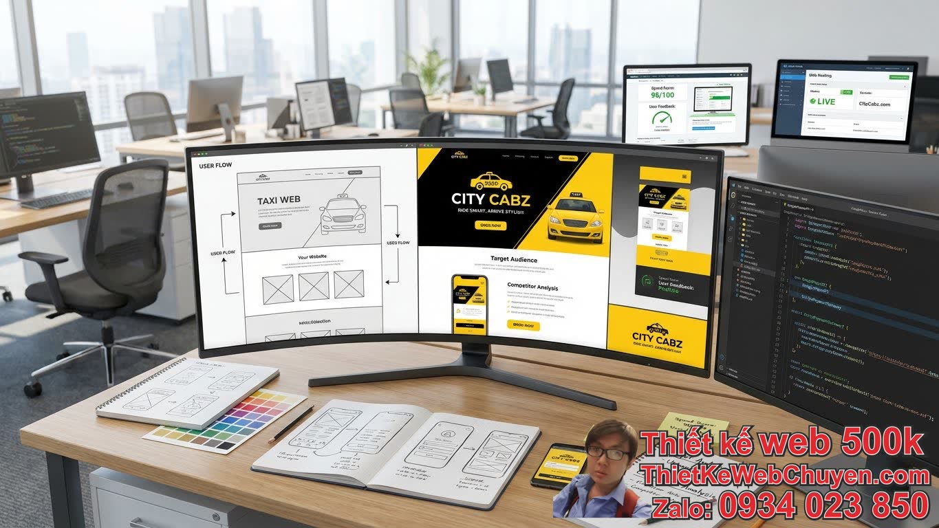 Các Bước Triển Khai Thiết Kế Website Taxi Màu Vàng – Đen Chuyên Nghiệp Các Bước Triển Khai Thiết Kế Website Taxi Màu Vàng – Đen Chuyên Nghiệp