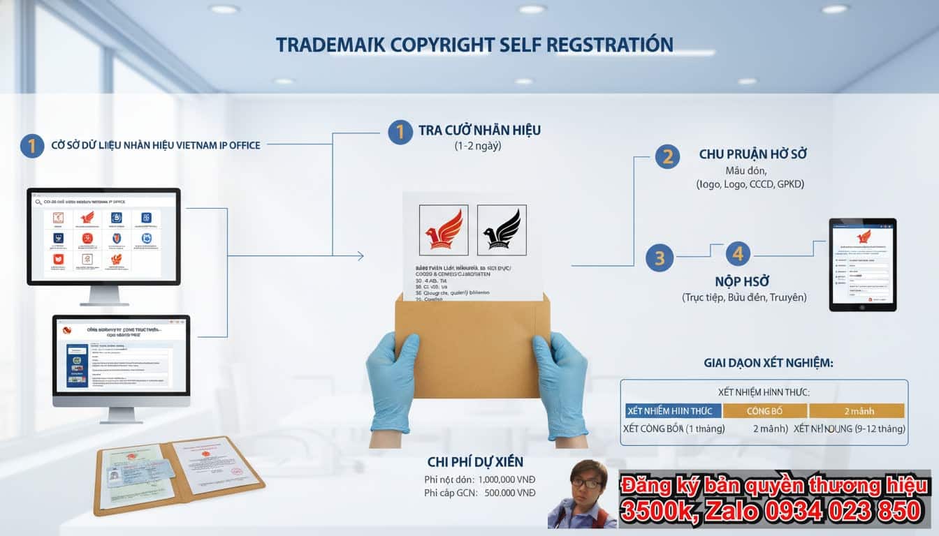 Các Bước Tự Đăng Ký Bản Quyền Nhãn Hiệu: Quy Trình Chi Tiết