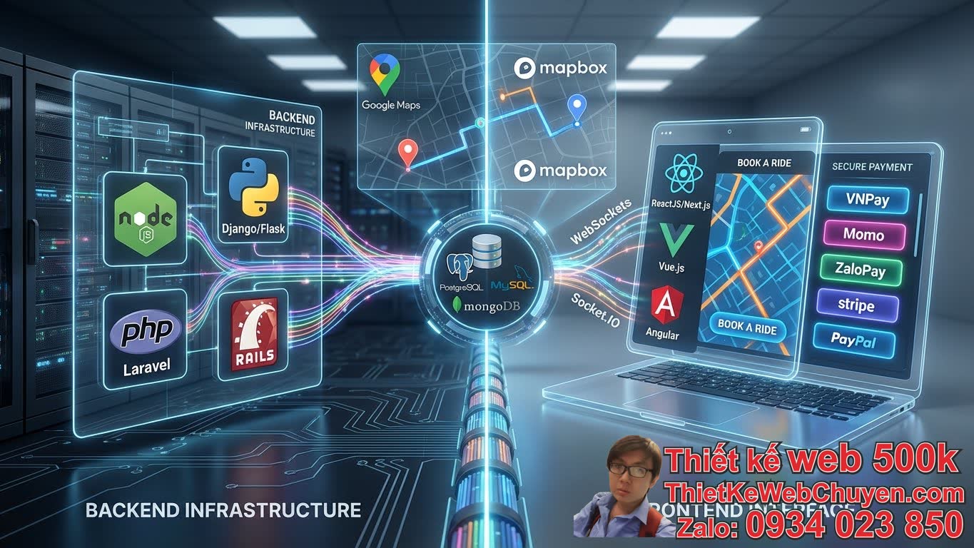 Các công nghệ phổ biến để thiết kế website đặt xe giống app taxi là gì? Các công nghệ phổ biến để thiết kế website đặt xe giống app taxi là gì?