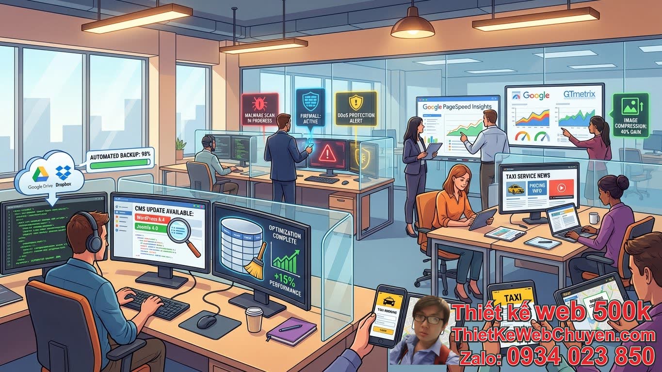 Các Hạng Mục Cần Bảo Trì Website Taxi Sau Khi Thiết Kế Là Gì? Các Hạng Mục Cần Bảo Trì Website Taxi Sau Khi Thiết Kế Là Gì?