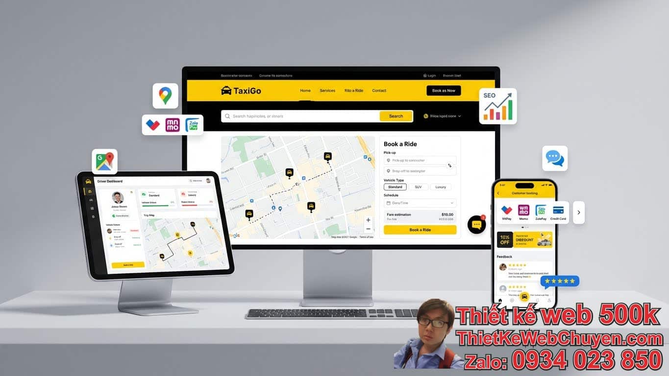 Các tính năng cần có của một website taxi chuẩn SEO được thiết kế bởi đơn vị
thiết kế website taxi uy tín là gì? Các tính năng cần có của một website taxi chuẩn SEO được thiết kế bởi đơn vị
thiết kế website taxi uy tín là gì?
