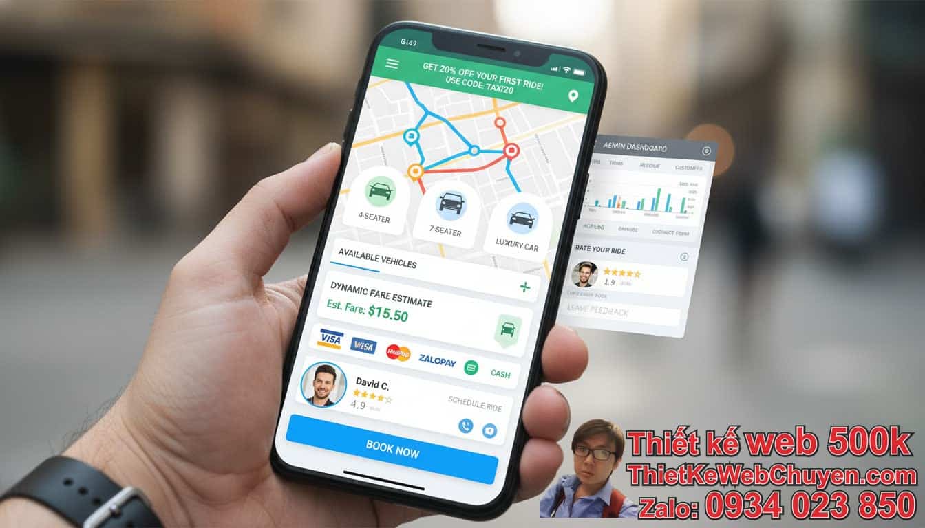 Các tính năng cần có để thiết kế website taxi chuẩn di động? Các tính năng cần có để thiết kế website taxi chuẩn di động?