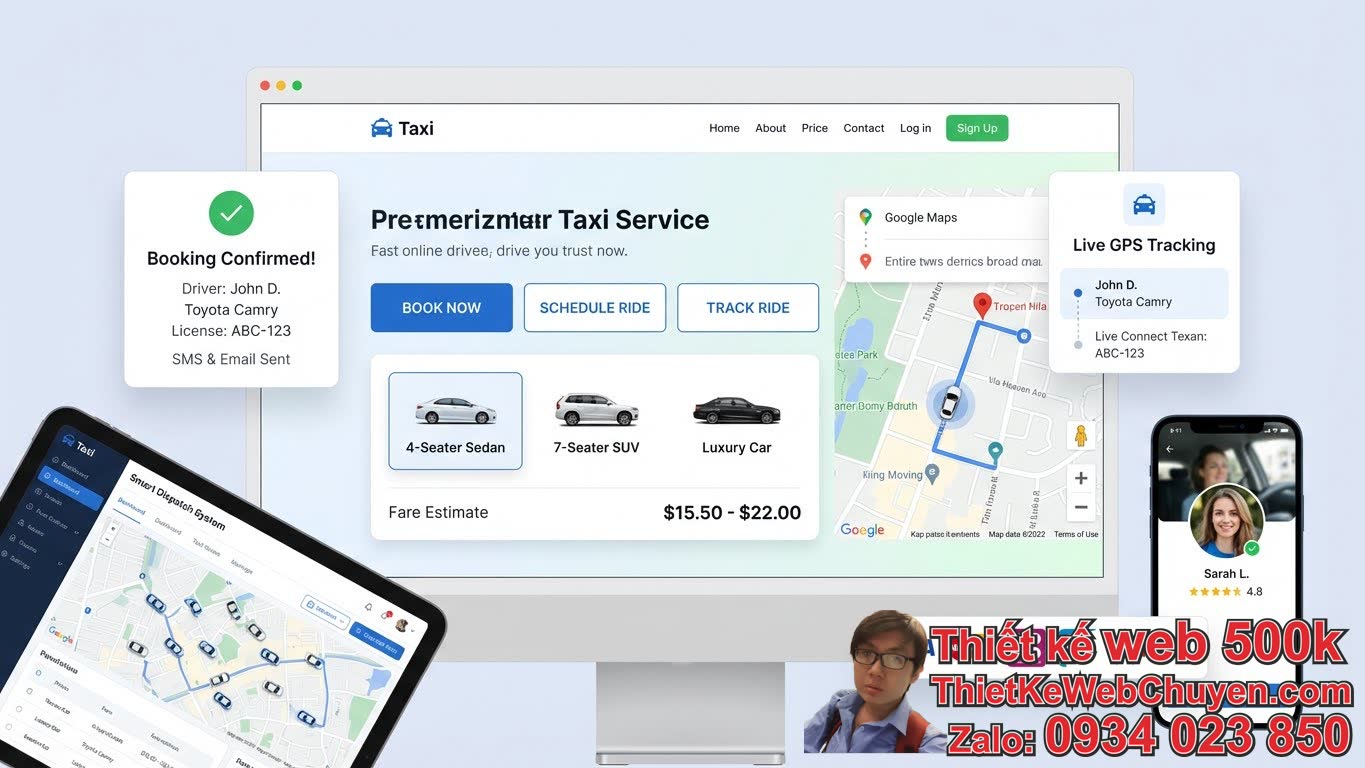 Các Tính Năng Cần Có Khi Thiết Kế Web Cho Doanh Nghiệp Taxi Vừa Và Nhỏ? Các Tính Năng Cần Có Khi Thiết Kế Web Cho Doanh Nghiệp Taxi Vừa Và Nhỏ?