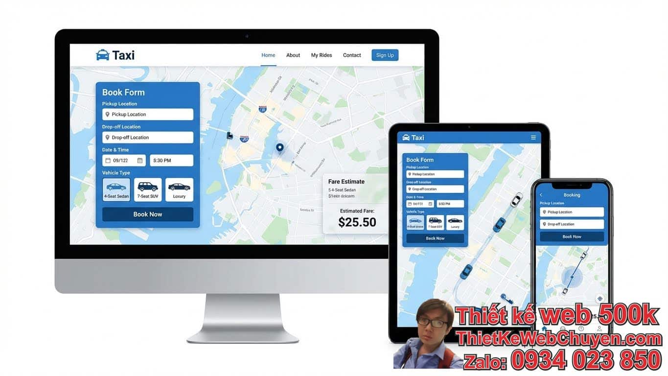 Các tính năng cần có khi thiết kế web cho hãng taxi truyền thống là gì? Các tính năng cần có khi thiết kế web cho hãng taxi truyền thống là gì?