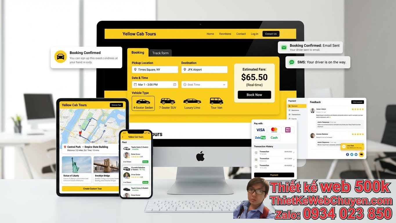 Các Tính Năng Cần Có Khi Thiết Kế Web Dịch Vụ Taxi Đi Tour? Các Tính Năng Cần Có Khi Thiết Kế Web Dịch Vụ Taxi Đi Tour?