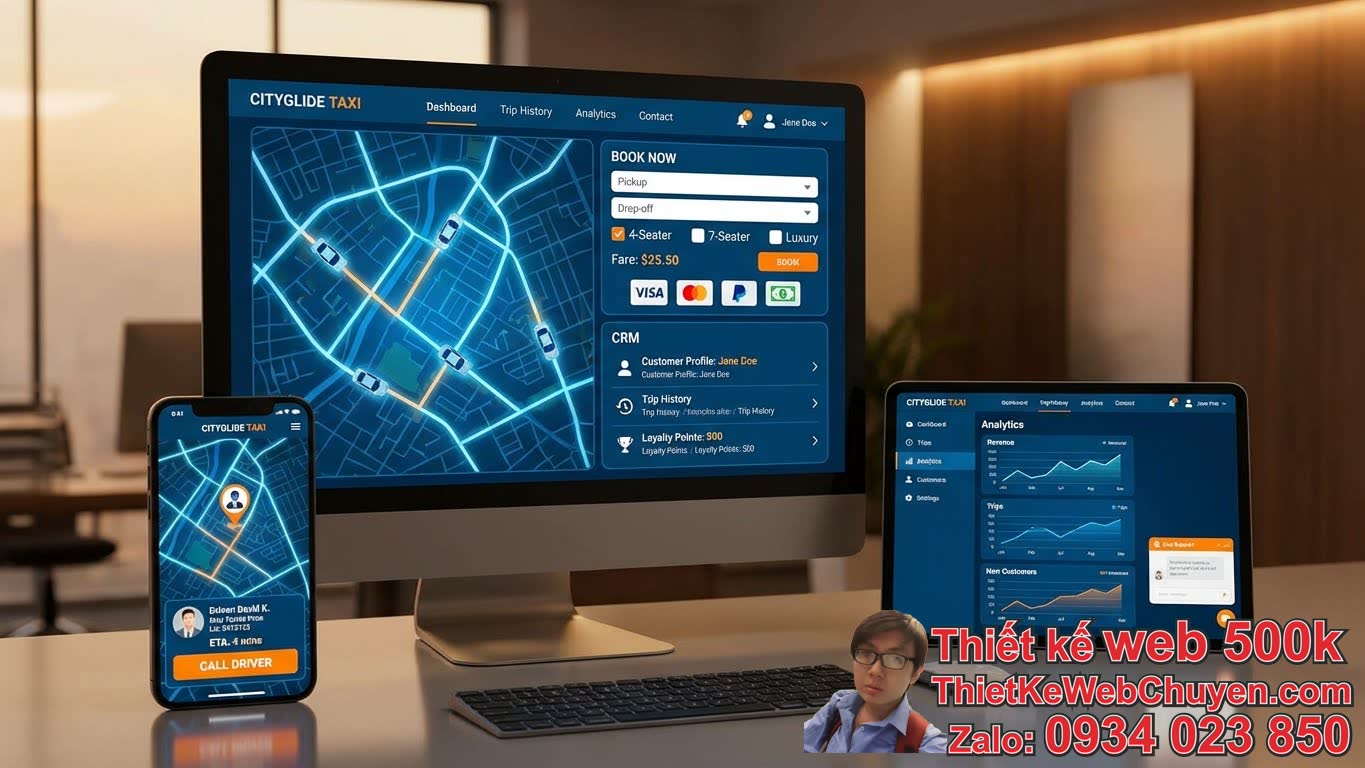 Các Tính Năng Cần Có Khi Thiết Kế Web Dịch Vụ Taxi Online Các Tính Năng Cần Có Khi Thiết Kế Web Dịch Vụ Taxi Online