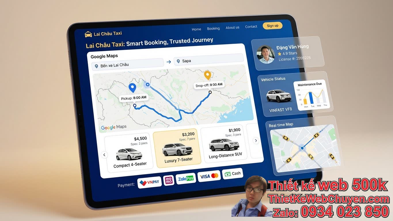 Các tính năng cần có khi thiết kế web taxi Lai Châu là gì? Các tính năng cần có khi thiết kế web taxi Lai Châu là gì?