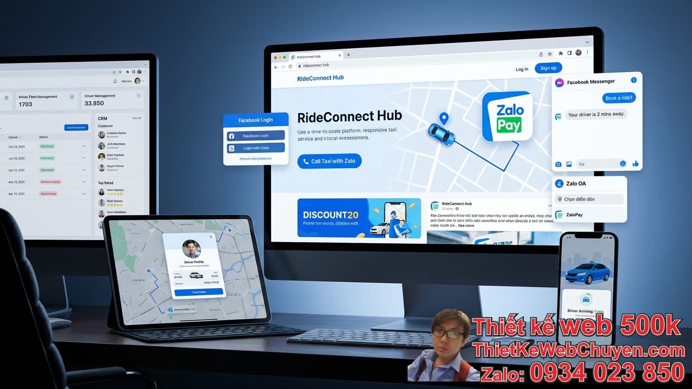 Các Tính Năng Cần Có Khi Thiết Kế Web Taxi Tích Hợp Zalo, Facebook Các Tính Năng Cần Có Khi Thiết Kế Web Taxi Tích Hợp Zalo, Facebook