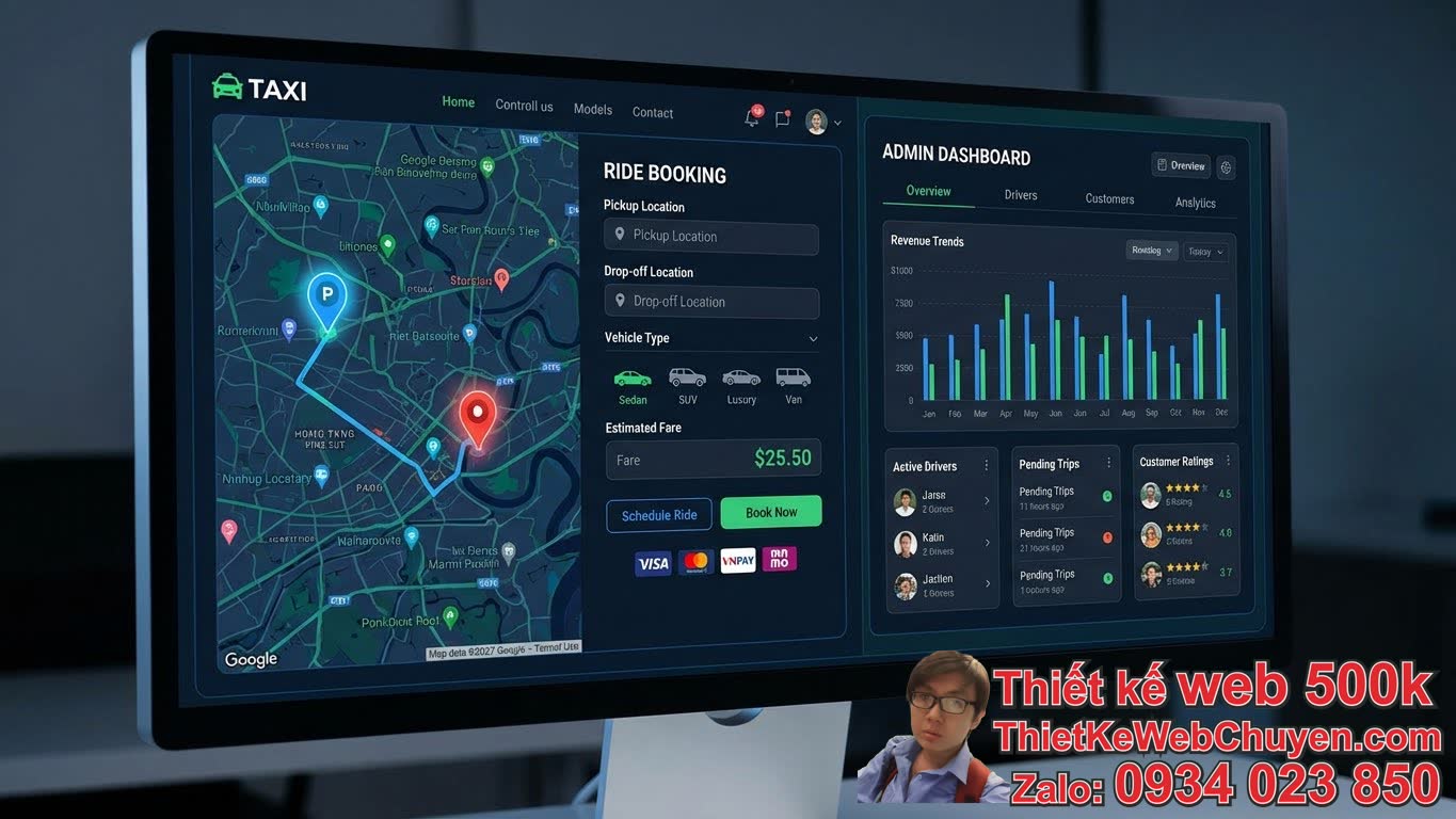 Các tính năng cốt lõi cần có khi thiết kế website taxi tích hợp bản đồ Các tính năng cốt lõi cần có khi thiết kế website taxi tích hợp bản đồ
