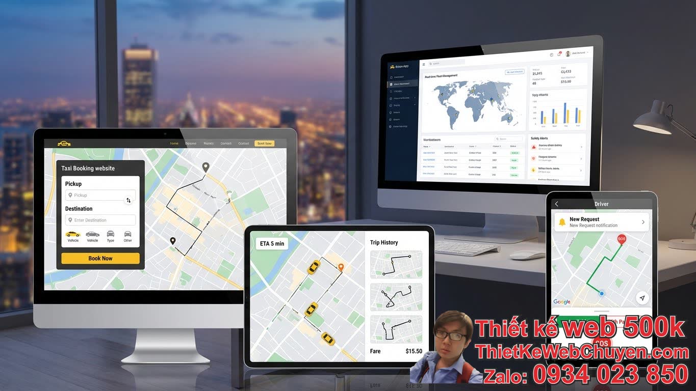 Các tính năng cốt lõi của một thiết kế web taxi liên kết hệ thống GPS theo dõi
xe hiệu quả Các tính năng cốt lõi của một thiết kế web taxi liên kết hệ thống GPS theo dõi
xe hiệu quả